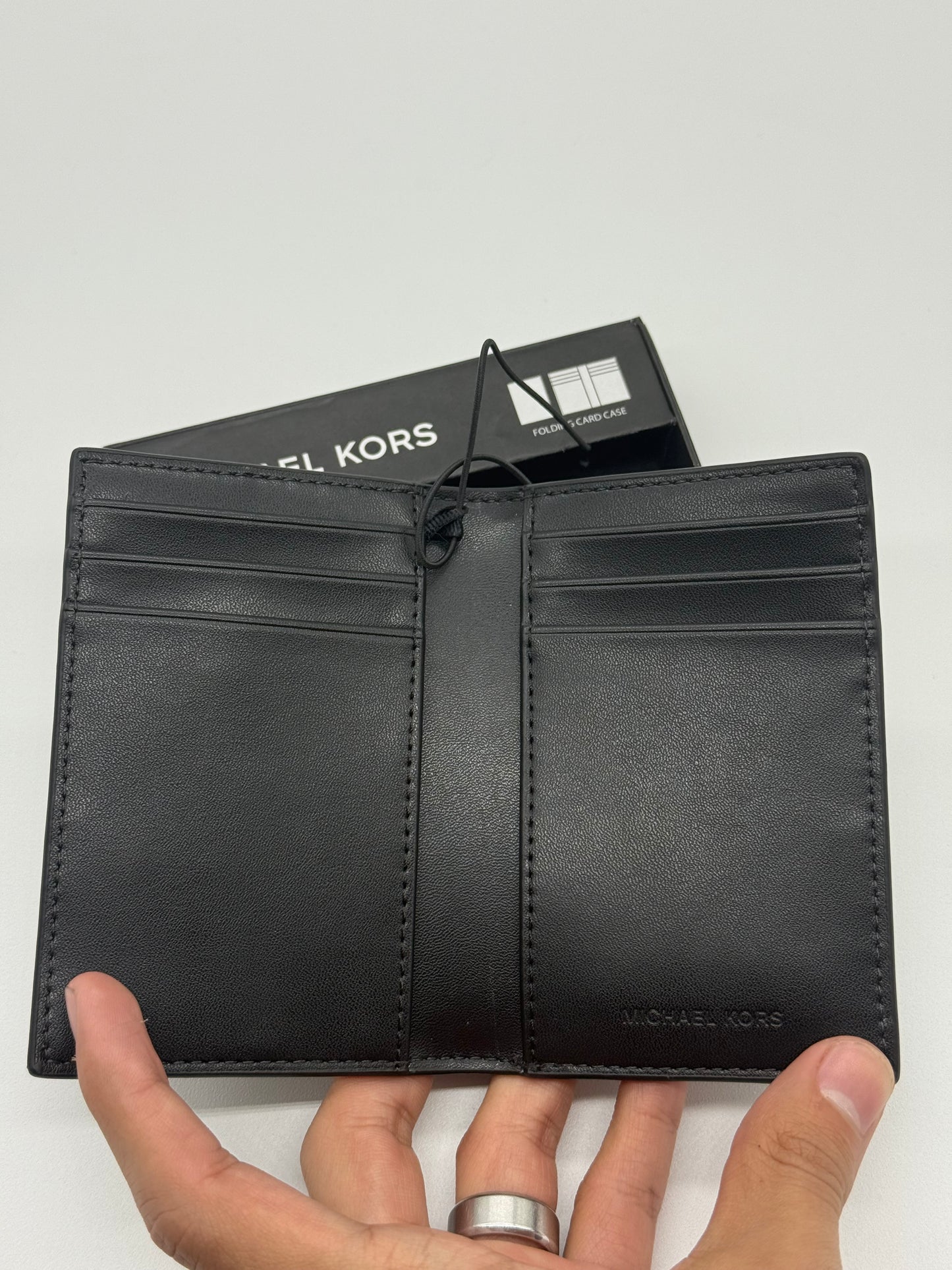 TARJETERO MICHAEL KORS BLACK NOIR JET SET MENS