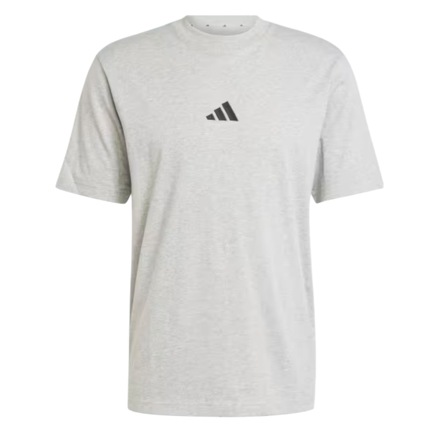 MEN PLAYERA ESSENTIALS LOGO PEQUEÑO TEJIDO JERSEY “GRIS”