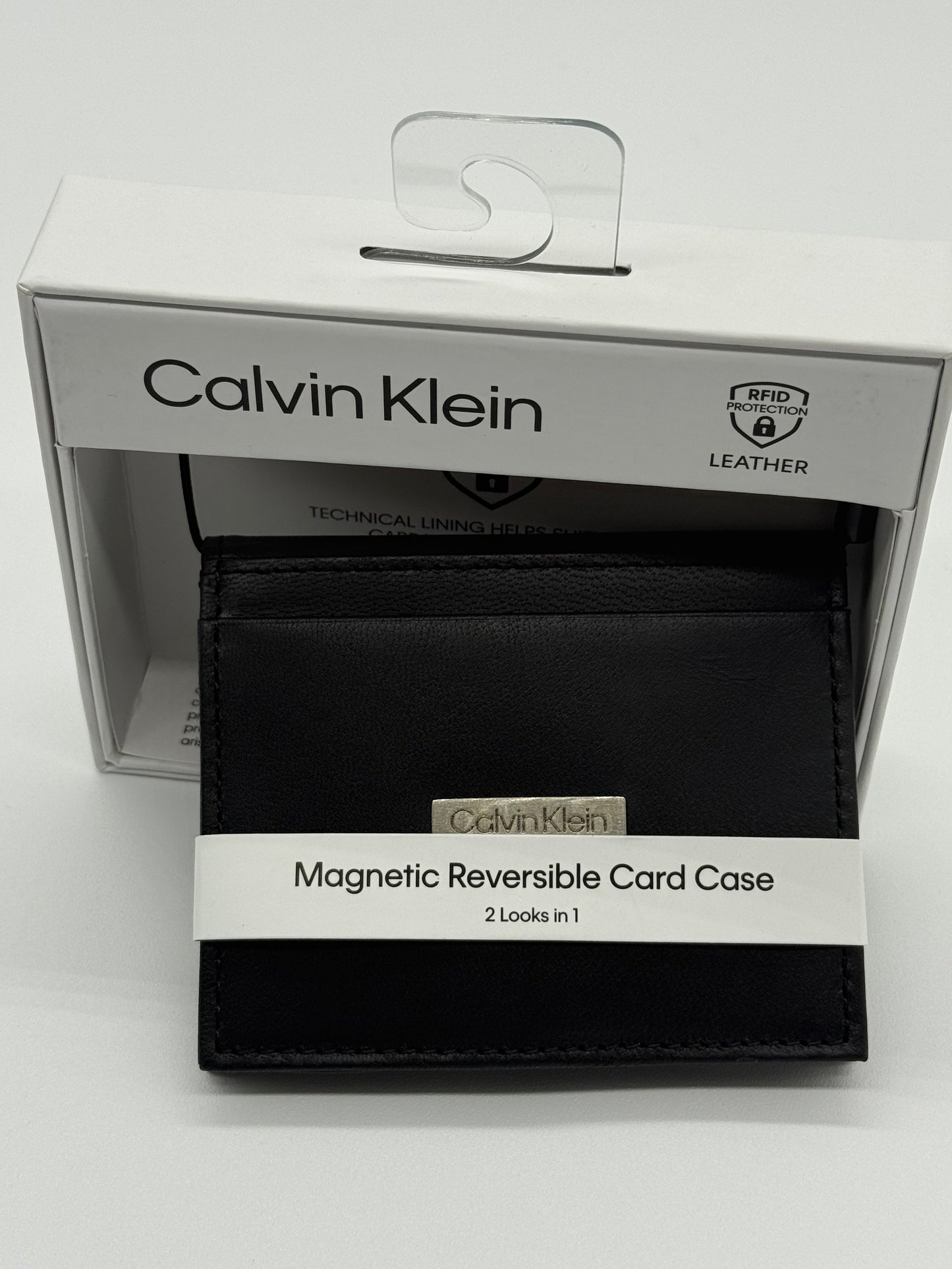 MEN TARJETERO CALVIN KLEIN MAGNETIC REVERSIBLE CARD CASE