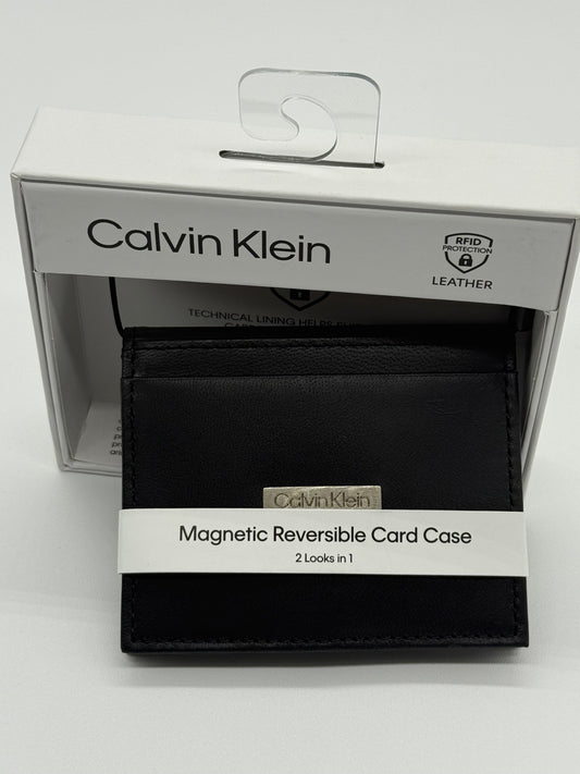 MEN TARJETERO CALVIN KLEIN MAGNETIC REVERSIBLE CARD CASE